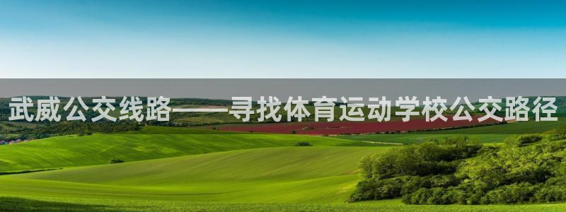 betway下载入口：武威公交线路——寻找体育运动学校公交路径